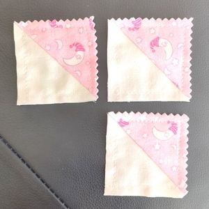 Handmade Bookmark Gift Tags (set of 3) children's pink bedtime moon goodnight